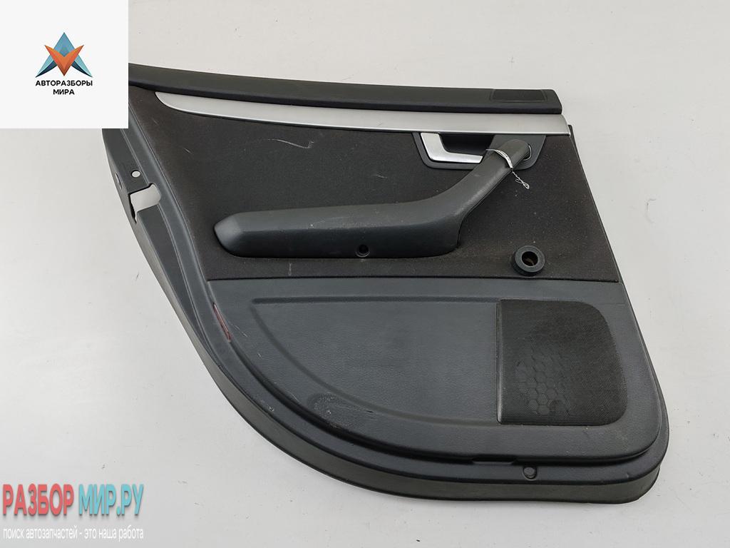 обшивка двери задняя левая Audi A4 B7 2006, 1.8 л., Ti, бензин, МКПП, серый, универсал - фото №1