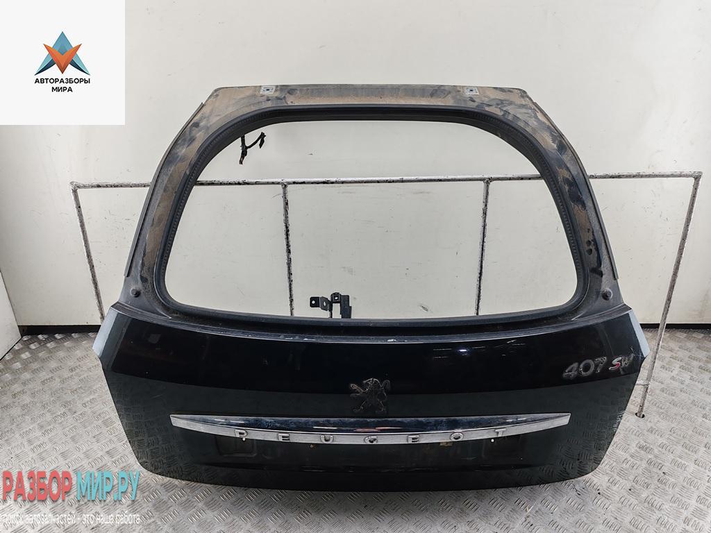 крышка багажника Peugeot 407 1 поколение 2007, чёрный, универсал - фото №1