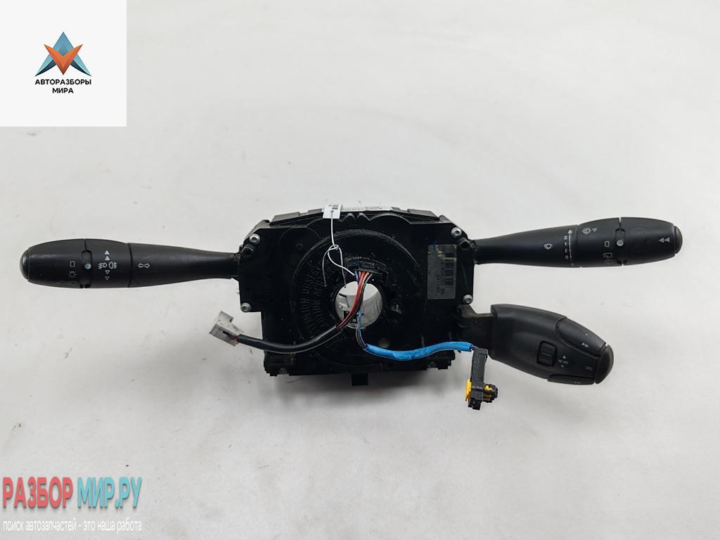 переключатель подрулевой Peugeot 207 1 поколение 2008, 1.6 л., дизель, МКПП, белый, универсал, 96657280XT - фото №1