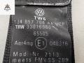 ремень безопасности Volkswagen Golf 4 поколение 2001, 1.9 л., дизель, АКПП, серый, универсал, 1J4857706AA - фото №2