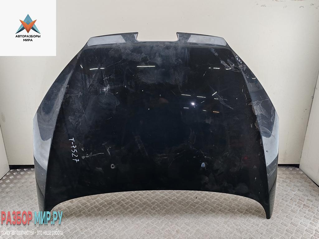 капот Peugeot 407 1 поколение 2007, 2.0 л., бензин, МКПП, чёрный, универсал - фото №1