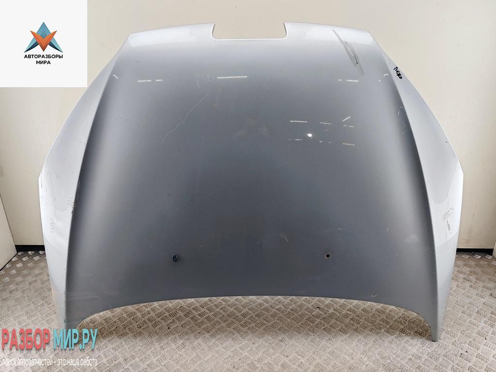 капот Peugeot 407 1 поколение 2005, 2.0 л., дизель, МКПП, серый, универсал - фото №1