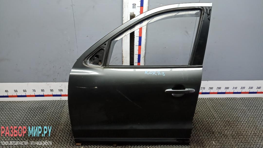дверь передняя левая Hyundai Santa Fe 2 поколение (CM) 2008, 2.2 л., дизель, МКПП, внедорожник 5 дв., 760032B030 - фото №1