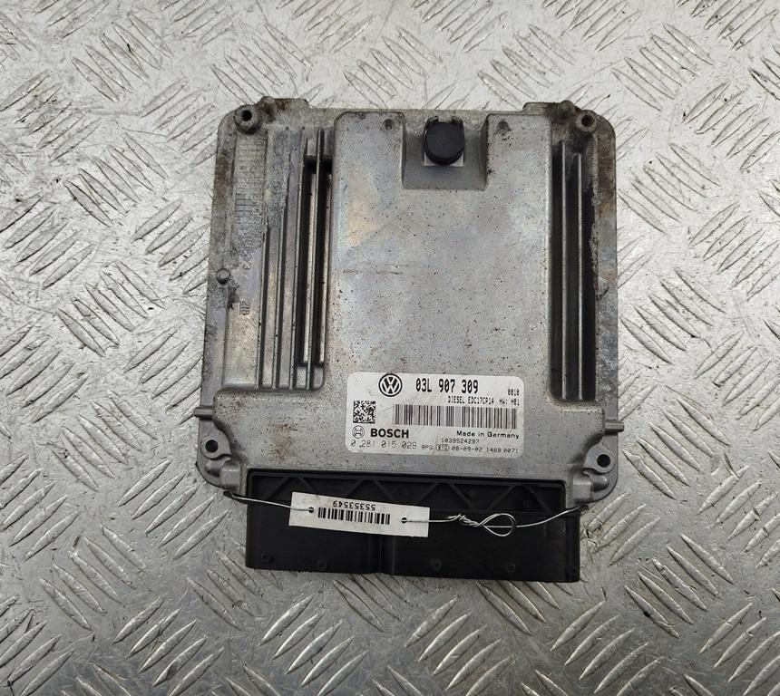 ЭБУ Volkswagen Passat B6 2008, 2.0 л., дизель, АКПП, серый, универсал, 0281015029, 03L907309 - фото №1