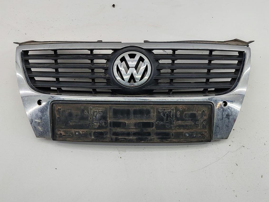 решетка радиатора Volkswagen Passat B6 2007, чёрный, универсал, 3C0853651 - фото №1