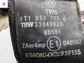 ремень безопасности Volkswagen Touran 1 поколение 2004, 2.0 л., дизель, МКПП, серый, минивэн, 1T1857705A - фото №3