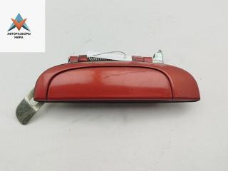 ручка наружная задняя левая Kia Rio 2 поколение [рестайлинг] 2009, 1.4 л., бензин, МКПП, красный, хетчбэк 5 дв.