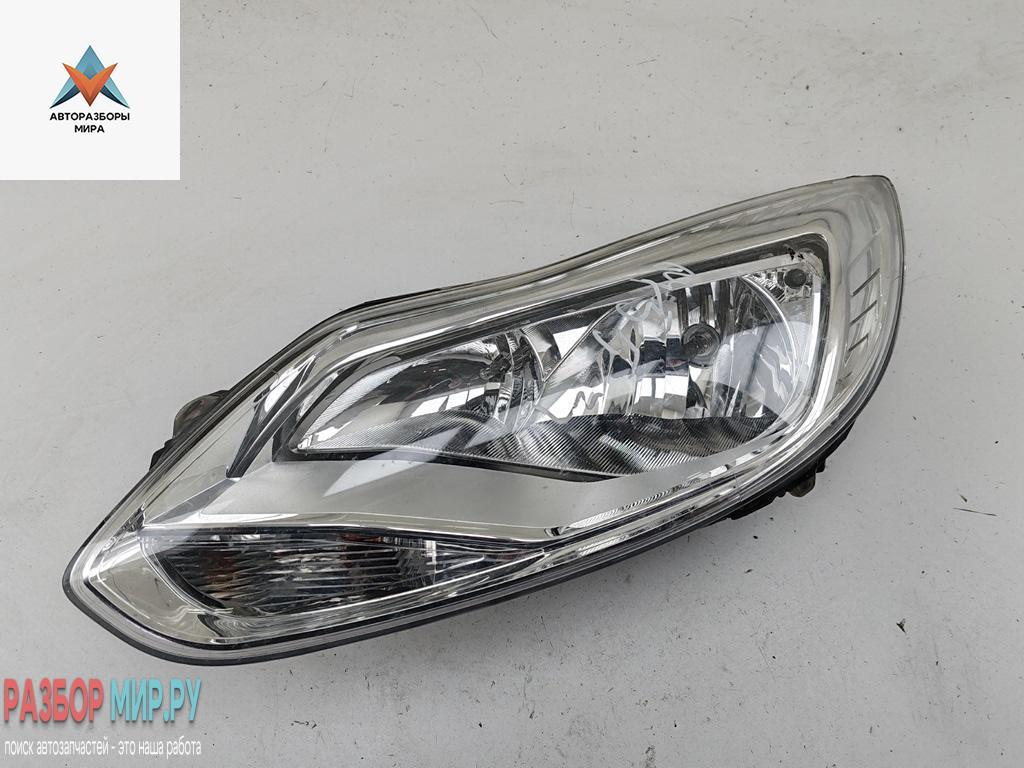 фара левая Ford Focus 3 поколение 2013, 1.0 л., бензин, МКПП, чёрный, хетчбэк 5 дв., BM5113W030AK - фото №1