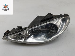фара левая Peugeot 206 1 поколение [рестайлинг] 2003, 1.4 л., бензин, МКПП, чёрный, универсал, 9628666880