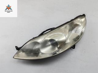 фара левая Peugeot 407 1 поколение 2007, 2.0 л., бензин, МКПП, чёрный, универсал, 9656668880