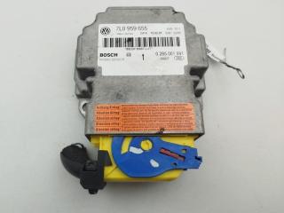 блок AirBag Volkswagen Touareg 1 поколение [рестайлинг] 2007, 5.0 л., дизель, АКПП, серый, внедорожник 5 дв., 7L0959655