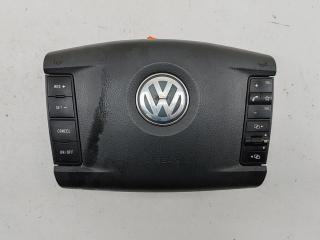 подушка безопасности водителя Volkswagen Touareg 1 поколение 2005, 2.5 л., дизель, АКПП, чёрный, внедорожник 5 дв., 7L6880201CT