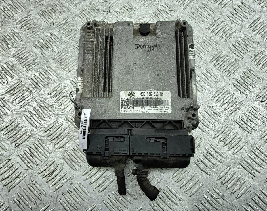 ЭБУ Volkswagen Caddy 2005, 2.0 л., дизель, МКПП, белый, фургон, 0281012272, 03G906016HN