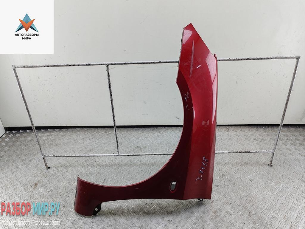 крыло переднее левое Peugeot 307 1 поколение 2003, 1.6 л., бензин, МКПП, красный, универсал - фото №1