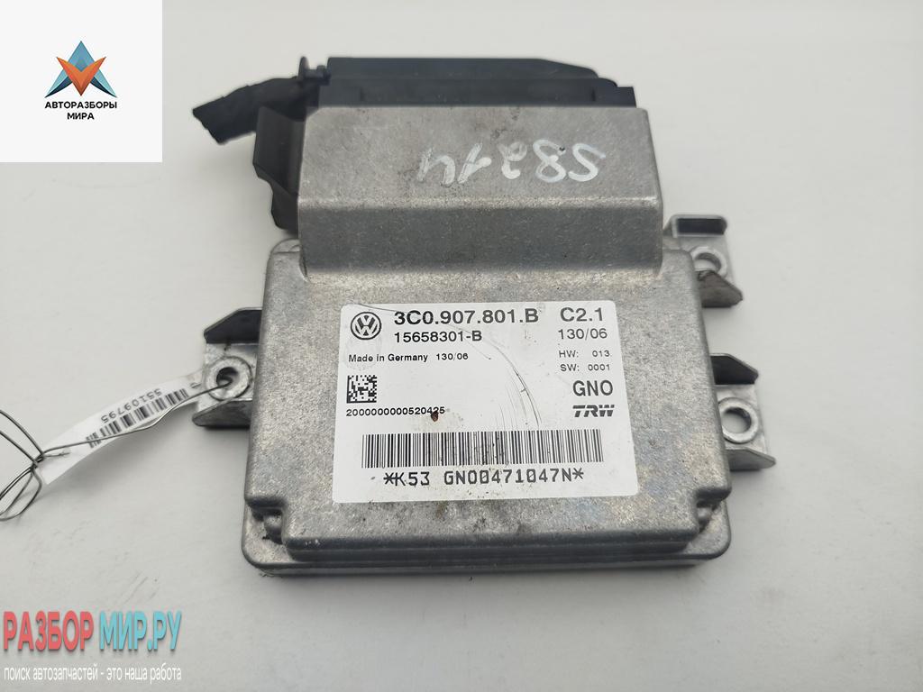 блок управления ручником Volkswagen Passat B6 2006, 2.0 л., дизель, МКПП, серый, универсал, 3C0907801B - фото №1