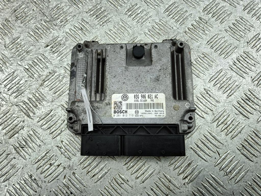 ЭБУ Volkswagen Passat B6 2005, 2.0 л., дизель, АКПП, серый, универсал, 03G906021AC, 0281012719