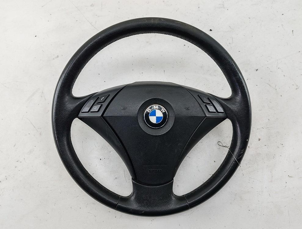 руль BMW 5 E60/E61 2005, 2.5 л., бензин, АКПП, чёрный, седан, 11008818