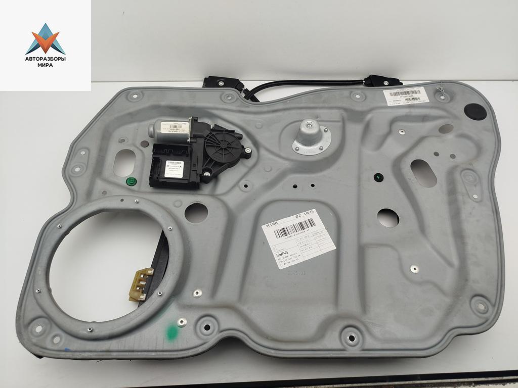 стеклоподъемник электрический передний правый Volkswagen Touran 1 поколение 2004, 2.0 л., дизель, МКПП, синий, минивэн, 1T1837730 - фото №1