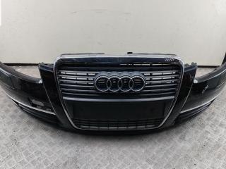 бампер передний Audi A6 4F/C6 2006, дизель, чёрный, универсал, 4F0807437E