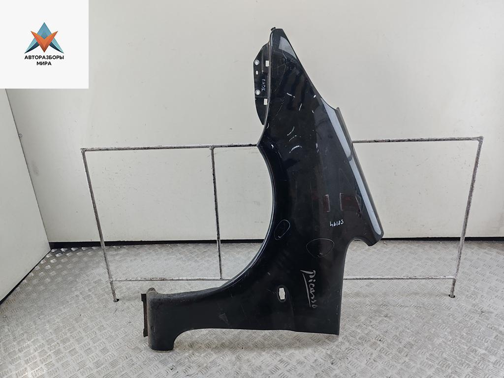 крыло переднее левое Citroen Xsara Picasso 1 поколение 2003, 1.8 л., бензин, МКПП, чёрный, минивэн - фото №1