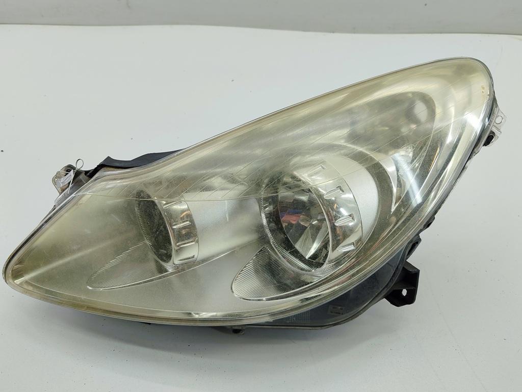 фара левая Opel Corsa D 2009, 1.2 л., бензин, МКПП, бежевый, хетчбэк 5 дв., 13186381