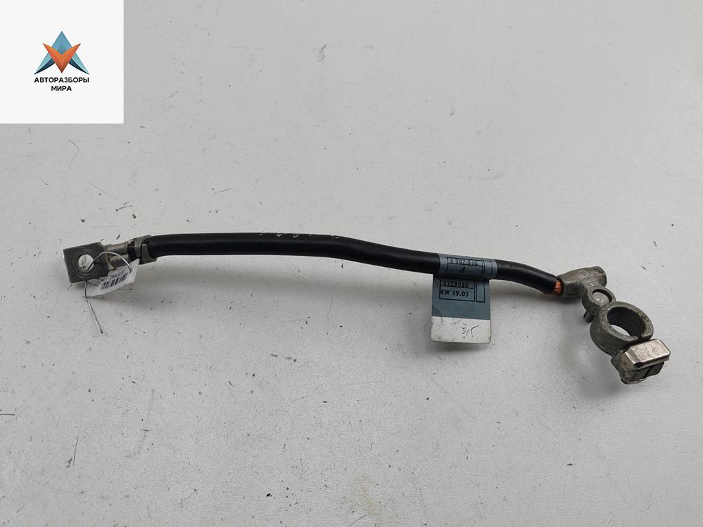 минусовой провод аккумулятора BMW 7 серия E65/E66/E67 2003, 4.4 л., бензин, АКПП, серый, седан, 6928050 - фото №1