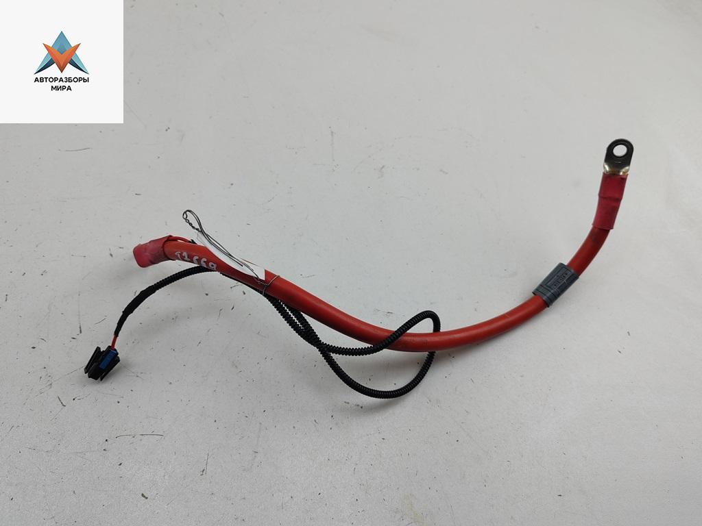 плюсовой провод аккумулятора BMW 5 серия E60/E61 2005, 2.5 л., бензин, МКПП, чёрный, универсал, 6971219 - фото №1