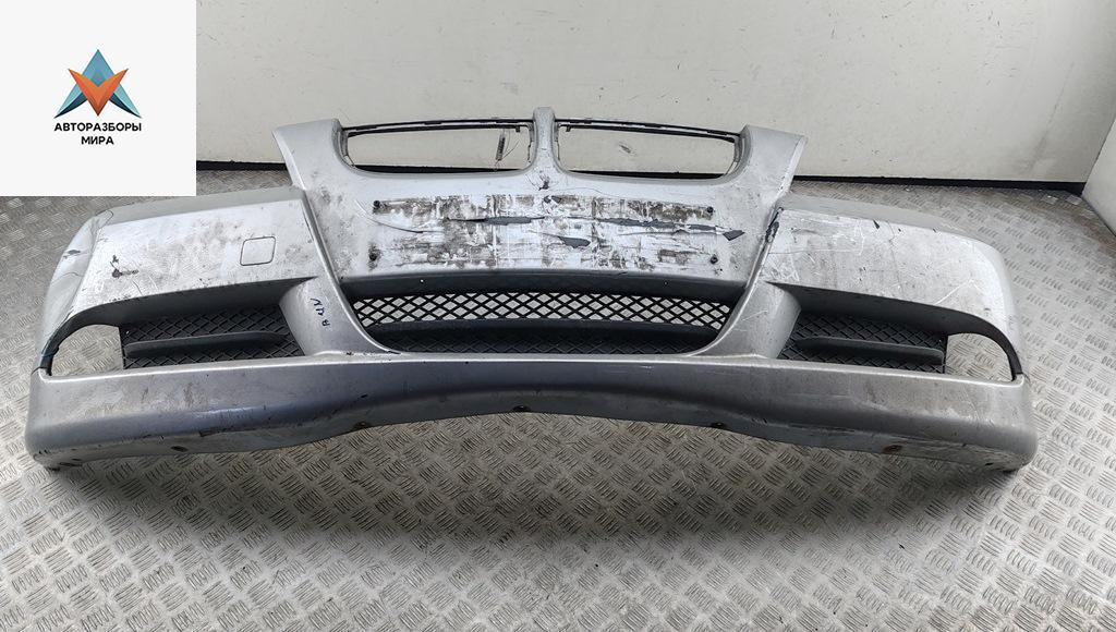 бампер передний BMW 3 серия E90/E91/E92/E93 2006, бензин, серый, универсал, 7058443 - фото №1