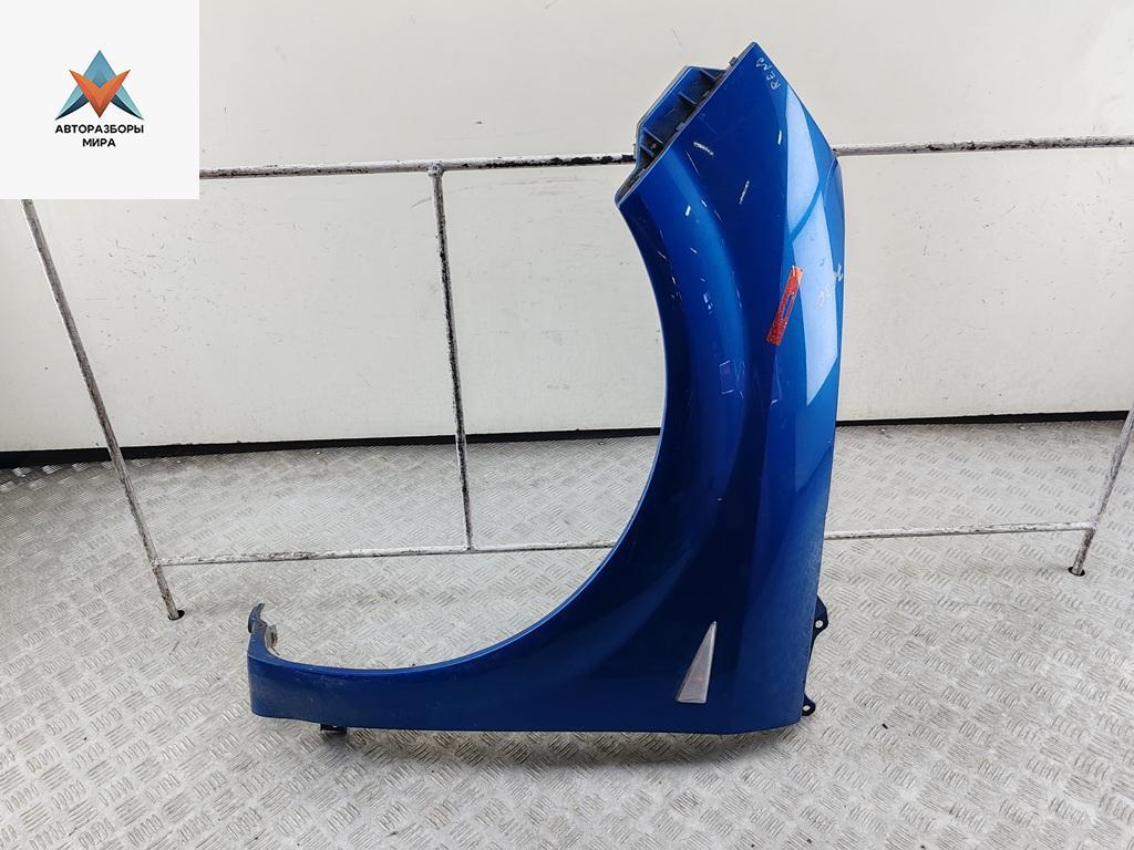 крыло переднее левое Renault Scenic 2 поколение 2005, 2.0 л., бензин, АКПП, синий, минивэн, 8200020568 - фото №1