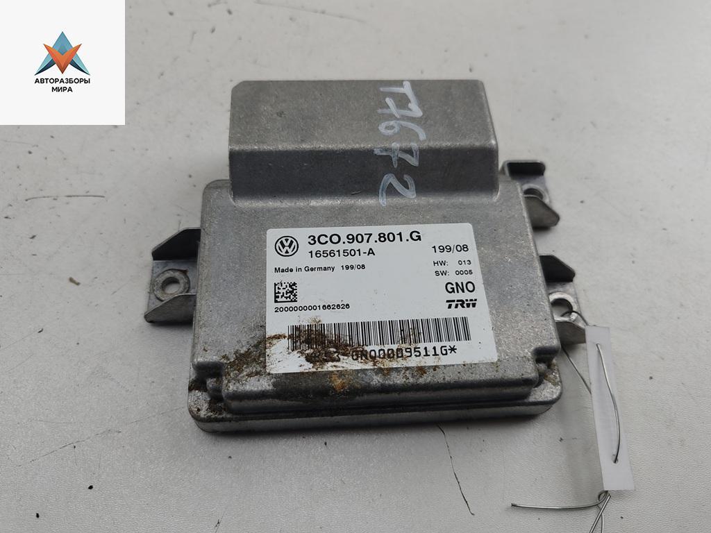 блок управления ручником Volkswagen Passat B6 2006, 1.6 л., бензин, МКПП, синий, универсал, 3C0907801G - фото №1