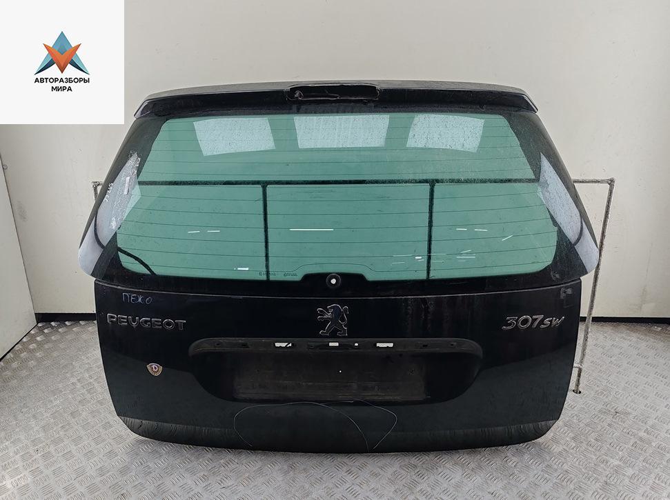 крышка багажника Peugeot 307 1 поколение 2002, чёрный, универсал - фото №1
