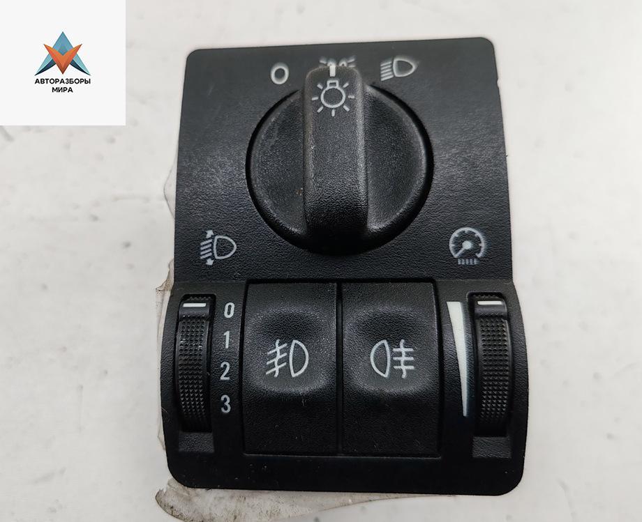 переключатель света Opel Zafira 1 поколение (A) 2002, 1.6 л., бензин, МКПП, чёрный, минивэн, 09133249 - фото №1