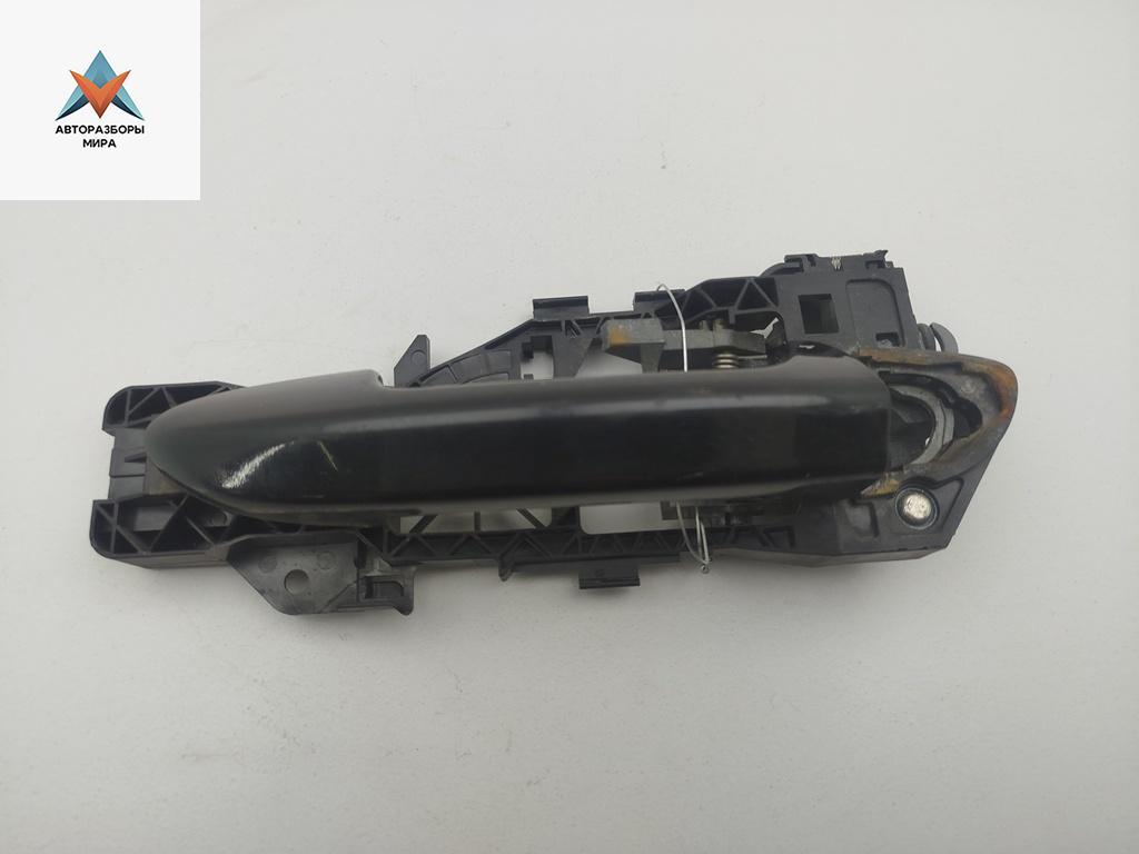 ручка наружная передняя левая Volkswagen Passat B6 2007, 2.0 л., дизель, АКПП, чёрный, универсал, 3C0837885H - фото №1