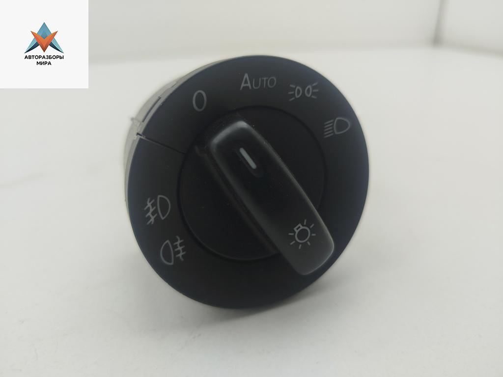 переключатель света Volkswagen Passat B6 2007, 1.9 л., дизель, МКПП, чёрный, универсал, 1K0941431AS - фото №1