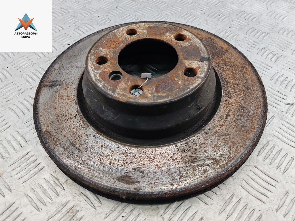 диск тормозной передний BMW 3 серия E90/E91/E92/E93 2006, 3.0 л., дизель, АКПП, чёрный, седан - фото №1