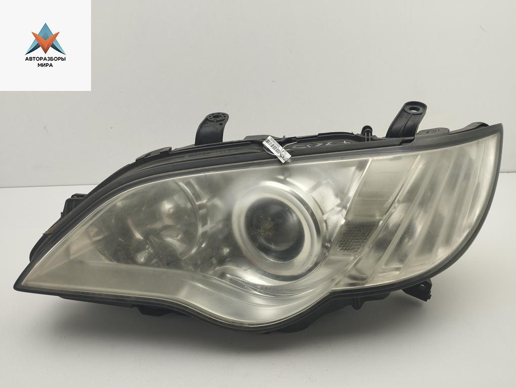 фара левая Subaru Legacy 4 поколение 2006, 2.5 л., бензин, АКПП, чёрный, универсал, 100-20952 - фото №1