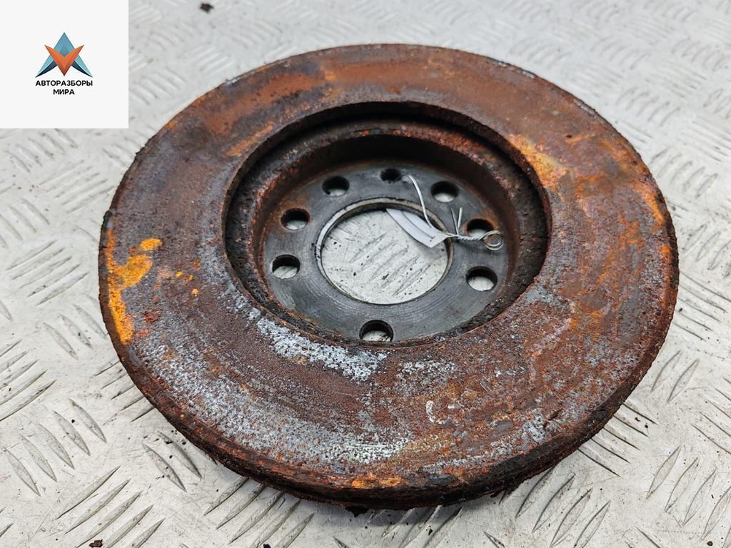 диск тормозной передний Opel Zafira 1 поколение (A) 2002, 1.6 л., бензин, МКПП, чёрный, минивэн - фото №1