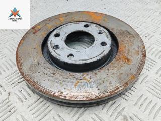 диск тормозной передний Peugeot 307 1 поколение 2002, 1.6 л., бензин, МКПП, чёрный, универсал
