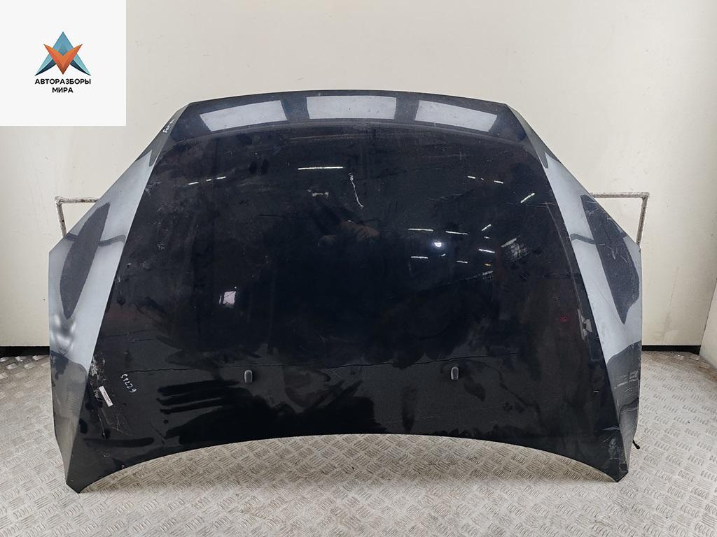 капот Ford Focus 2 поколение 2006, 1.6 л., i, бензин, МКПП, синий, универсал - фото №1