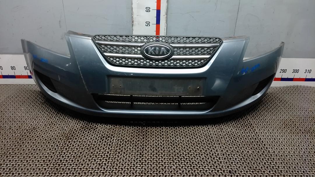 бампер передний Kia Ceed 1 поколение 2008, 1.6 л., бензин, МКПП, хетчбэк 5 дв. - фото №1