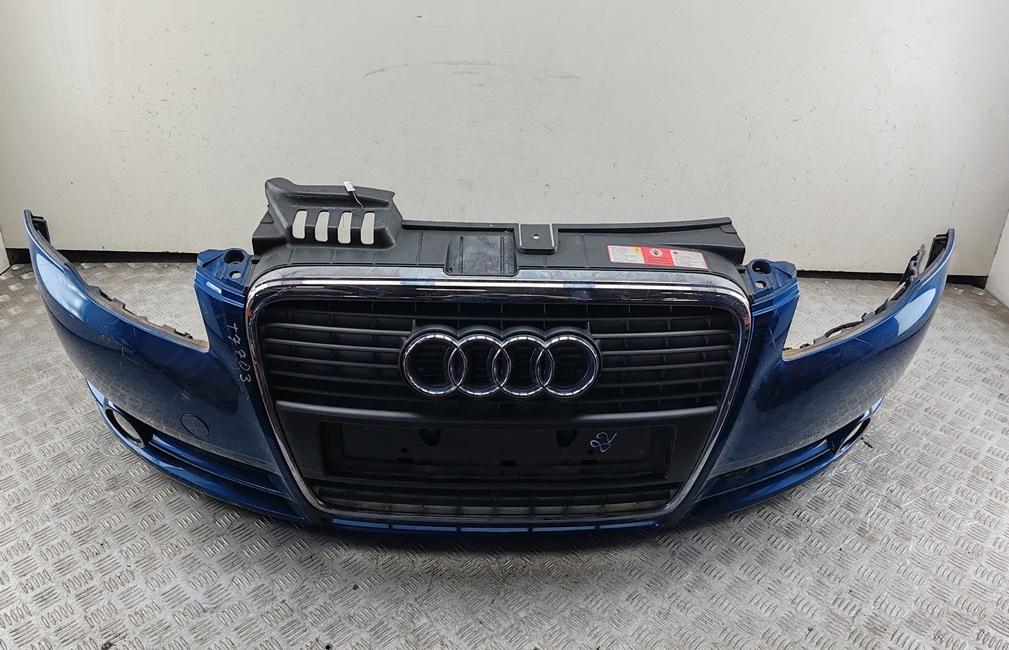 бампер передний Audi A4 B7 2004, бензин, синий, седан, 8E0807437AG - фото №1