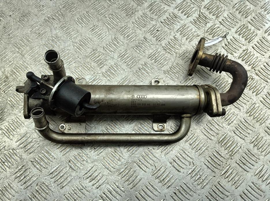 охладитель EGR / Радиатор EGR Volkswagen Passat B6 2007, 2.0 л., дизель, АКПП, чёрный, универсал, 03G131512AE - фото №1