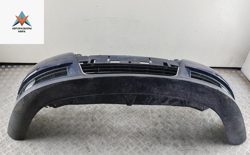 бампер передний Volkswagen Passat B6 2006, FSI, бензин, синий, универсал, 3C0807221 - фото №1