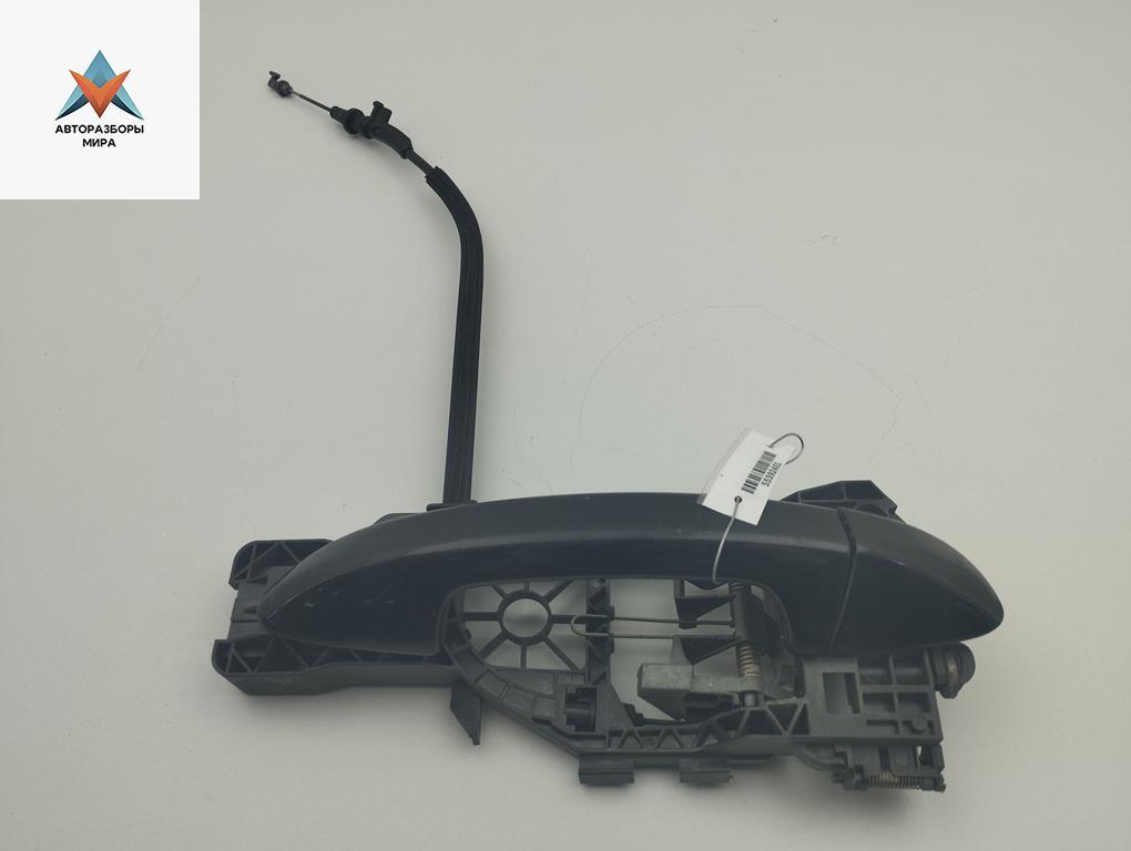ручка наружная передняя правая Volkswagen Passat B6 2007, 2.0 л., дизель, АКПП, чёрный, универсал, 3C0837886 - фото №1