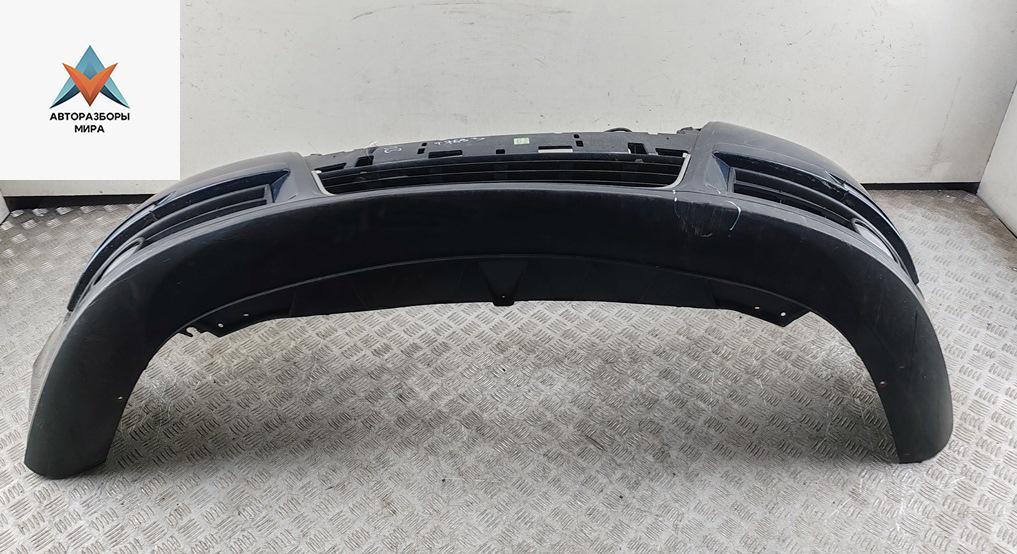бампер передний Volkswagen Passat B6 2007, дизель, синий, универсал, 3C0807221C - фото №1