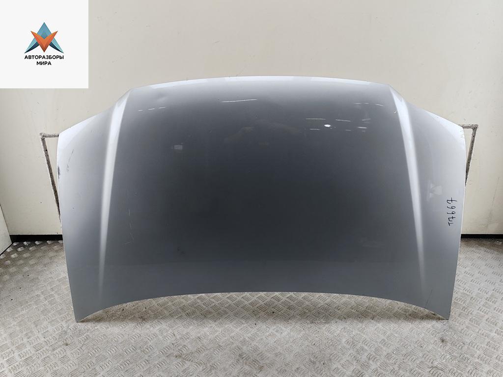 капот Volkswagen Touran 1 поколение 2003, 1.9 л., дизель, МКПП, серый, минивэн - фото №1