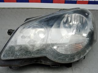 фара левая Volkswagen Polo 4 поколение [рестайлинг] 2008, 1.2 л., бензин, МКПП, хетчбэк 5 дв.