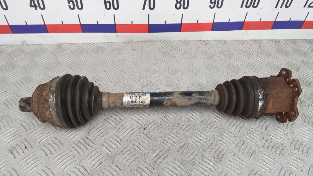 полуось передняя левая (приводной вал, ШРУС) Audi A8 D3/4E 2004, 3.0 л., дизель, АКПП, седан, 4E0407271P, 4E0407451AX - фото №1