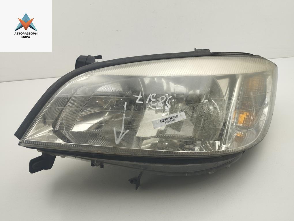 фара левая Opel Zafira 1 поколение (A) 2002, 1.6 л., бензин, МКПП, синий, минивэн, 90582021 - фото №1