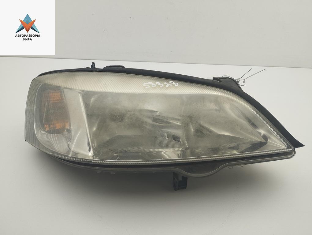 фара правая Opel Astra G 2000, 1.6 л., бензин, МКПП, серый, хетчбэк 5 дв. - фото №1